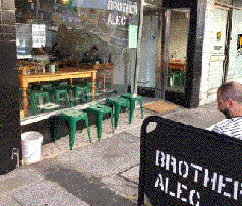 Brother Alec serves excellent espresso!